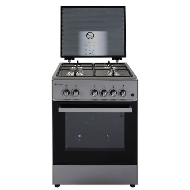 GC6060B4S - 4 Burners - Gas Cooker - Silver
