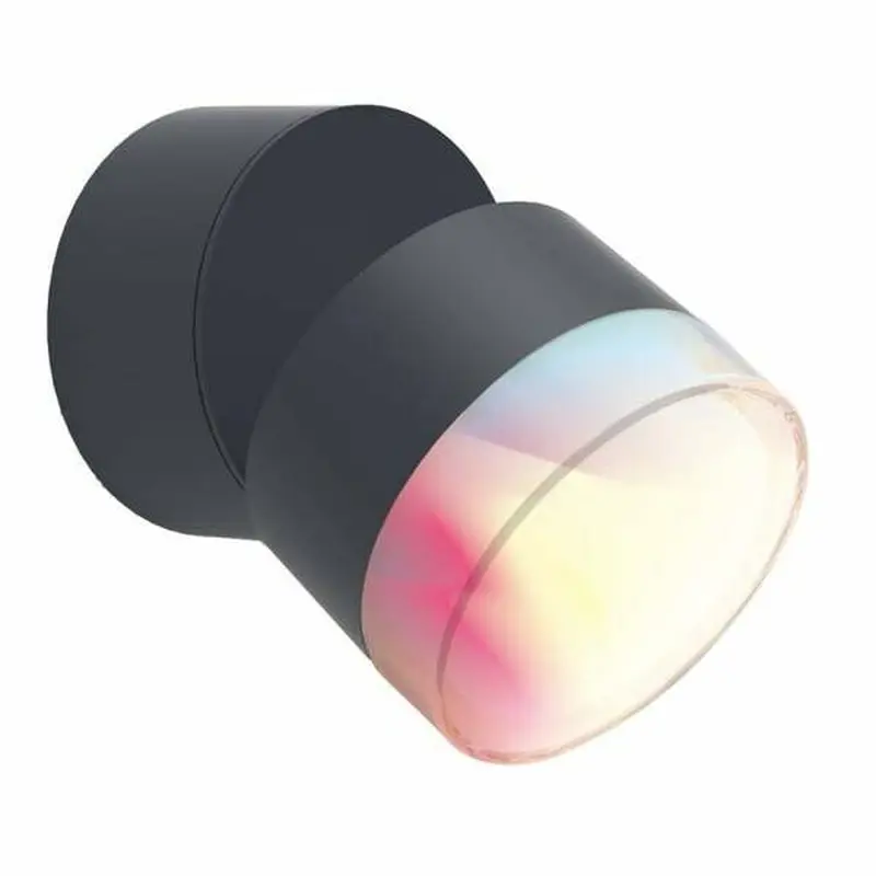 Lutec dropsi wall light dark grey 2700k to 6500k   RGB 8.6w ip44 Bluetooth | LUT00197