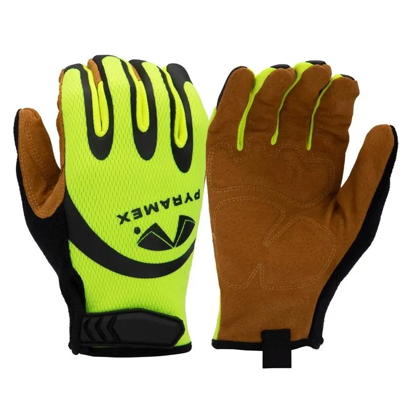 PYRAMEX GL104HT Leather Palm Work GlovesMEDIUM