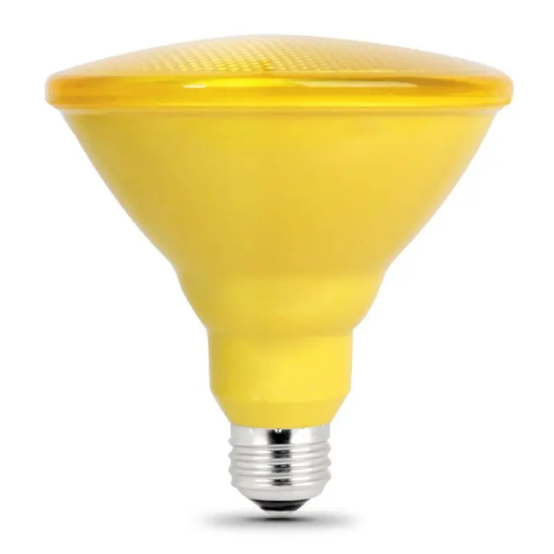 Feit Electric PAR38/Y/10KLED/BX LED Bulb, PAR38 Bulb, 6.5 W, Yellow Bulb, LED Bulb