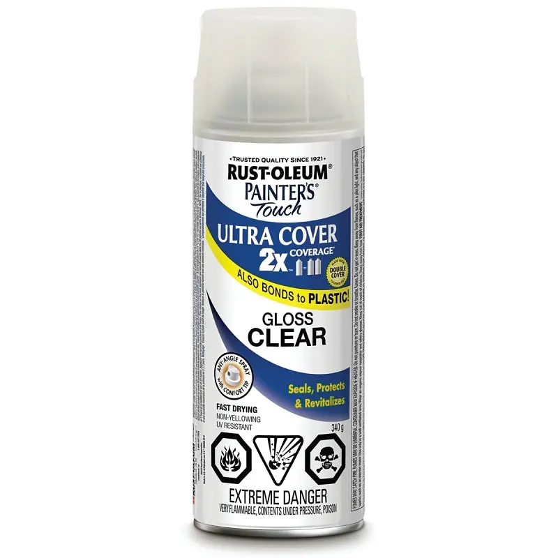 Rust-Oleum 253699 Spray Paint, Gloss, Clear, 340 g, Can