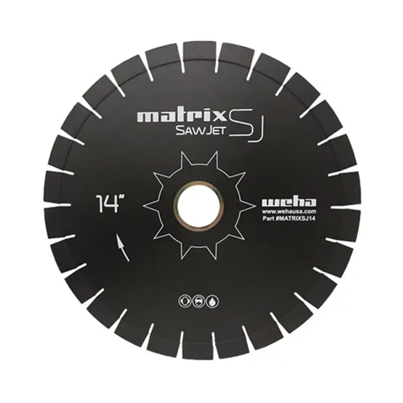 Weha USA Matrix SJ SawJet Bridge Saw Blade with 20mm Arbor for Quartz, Quartzite, Granite and Marble14" (20mm)