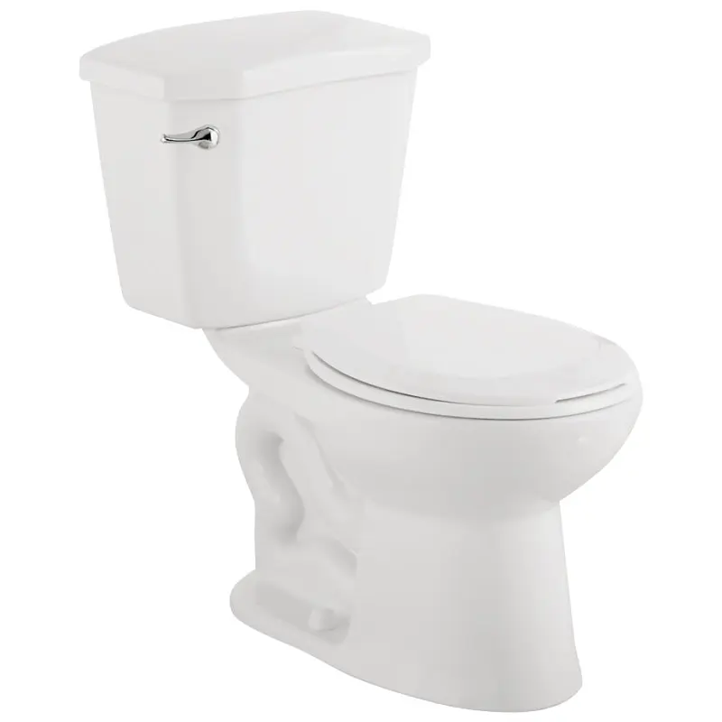 Craft   Main TT-8297-WL3 Two-Piece Toilet, Elongated Bowl, 1.6 gpf Flush, 12 in Rough-In, 17 in H Rim, White