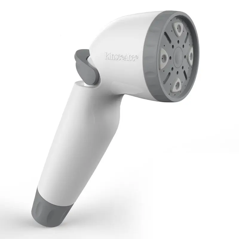 1-Spray 2 in. Single Freestanding Handheld Adjustable Shower Head in White.79 / each