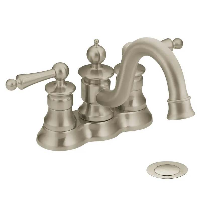 Waterhill Chrome two-handle high arc bathroom faucetChrome