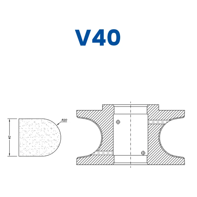 V40(40mm Full Bullnose - Line 60 (Bore 35))EHS Kit (All materials high speed) / Breaker