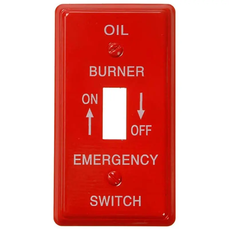Amerelle C975T Wallplate, 4-1/8 in L, 2-1/4 in W, 1 -Gang, Steel, Red