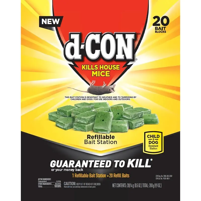 d-CON 98345 Refillable Bait Station, Solid