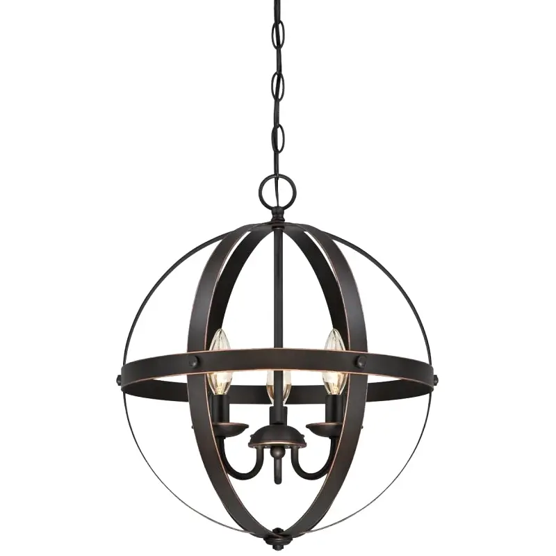 Westinghouse Stella Mira Series 6341800 Chandelier, 120 V, 120 W, 1-Tier, 3-Lamp, Incandescent, LED Lamp