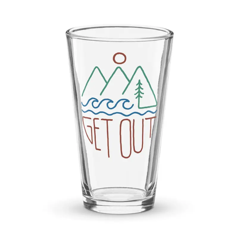 Get Out Shaker Pint Glass