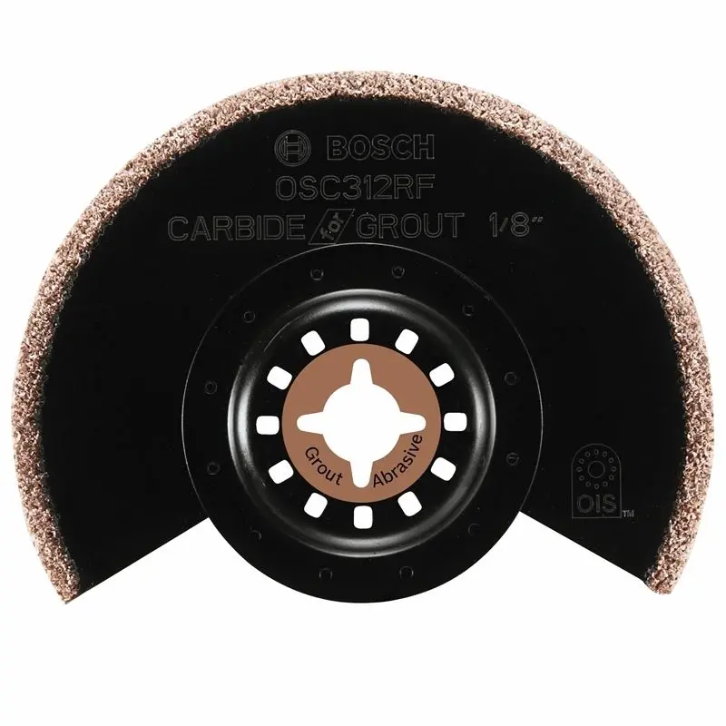 Bosch | OSC312RF 3-1/2 In. x 1/8 In. Kerf Multi-Tool Carbide/Grit Grout Grinding Blade