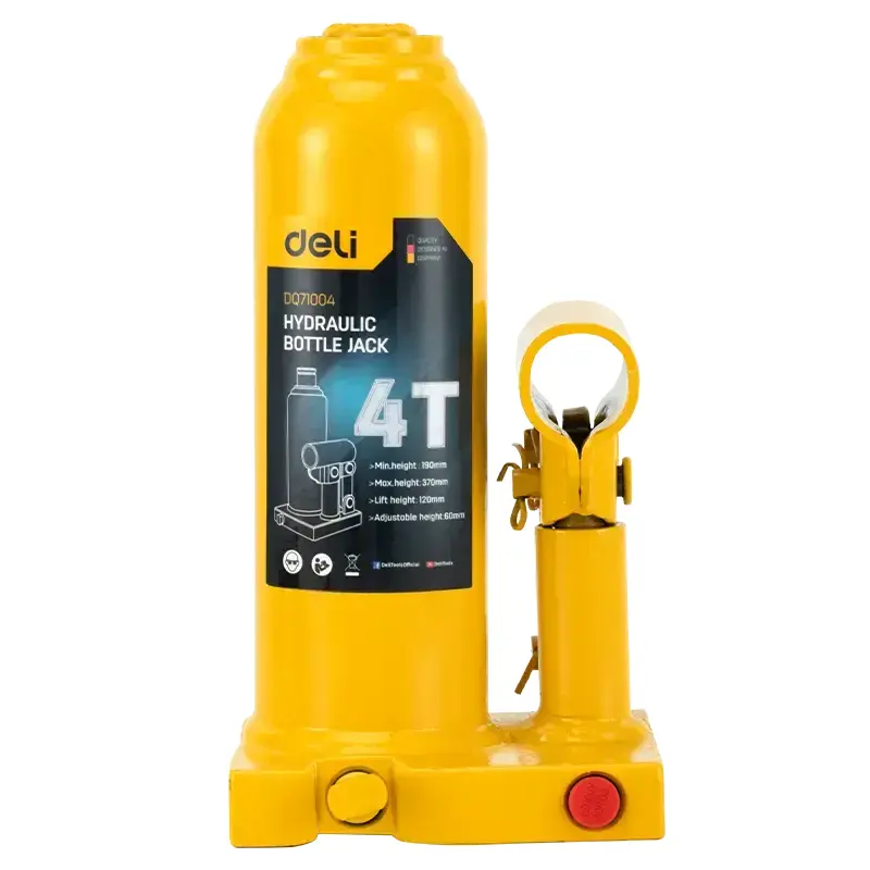 Deli 4-Ton Hydraulic Bottle Jack 120mm | EDQ71004