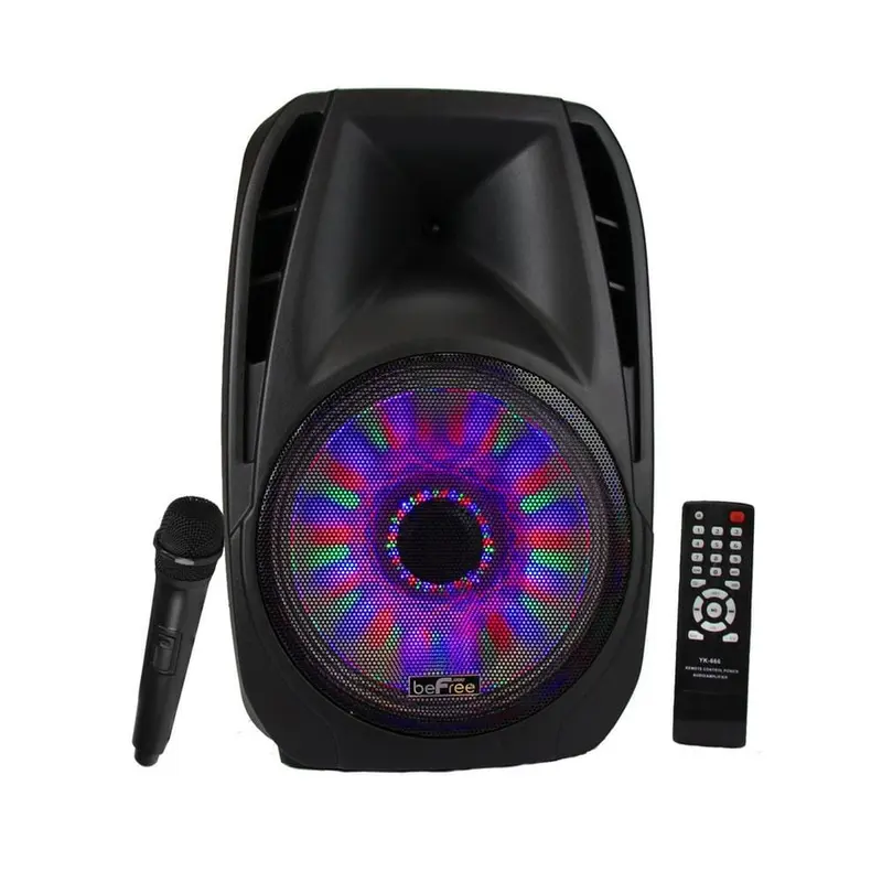 15 in. Portable Bluetooth Speaker with Sound/Volume Reactive Lights33.5 / each