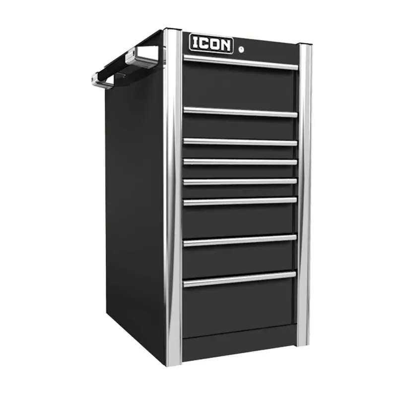 22 in.  Professional End Cabinet - Black