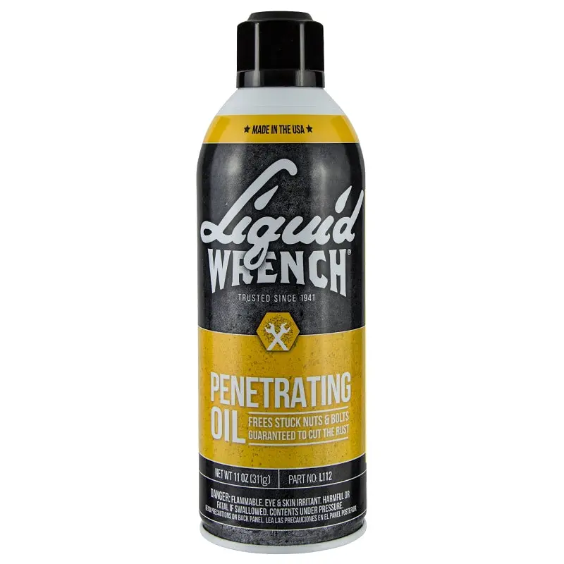 Liquid WRENCH L112 Penetrating Oil, 11 oz Aerosol Can, Opaque Liquid