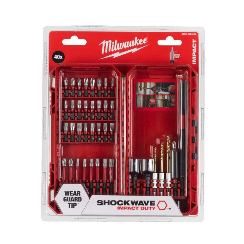 Milwaukee 4932492004 40-Piece SHOCKWAVE Impact Duty Bit Set