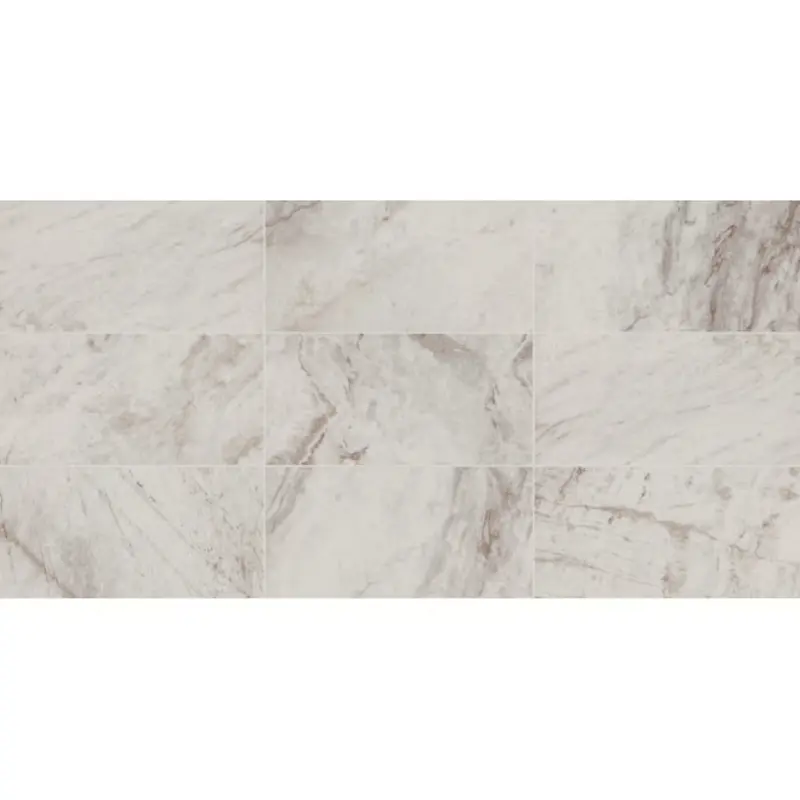 allen   roth Fabuleux Greige 12-in x 24-in Matte Porcelain Stone Look Floor and Wall Tile1.95 sq. ft./piece
