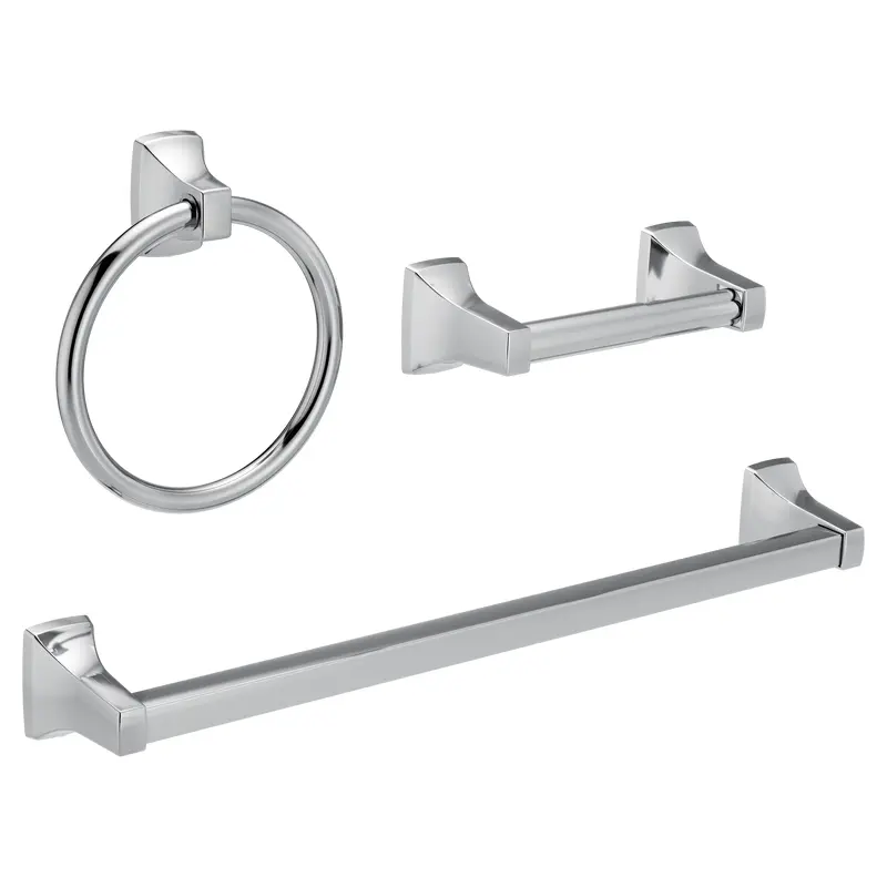 Adler 3 Piece Bath Accessory KitChrome