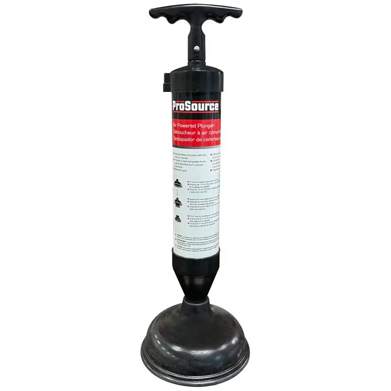 ProSource L-105D Air Powered Plunger, 19 in OAL, 6 & 2-5/8 in Cup