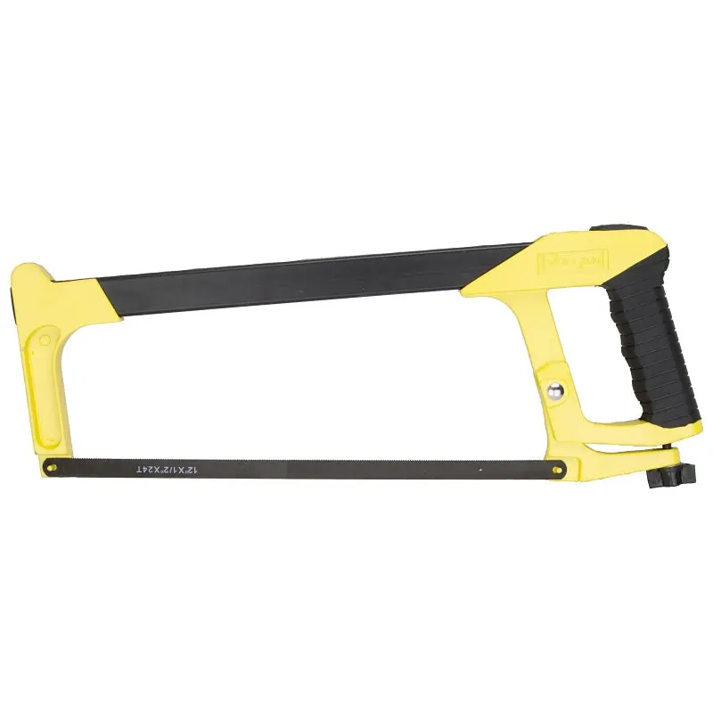 Vulcan JL-HS-508 Hacksaw, 12 in L Blade, 24 TPI, Steel Blade, 3-3/4 in D Throat, Steel Frame, Steel/TPR Grip Handle
