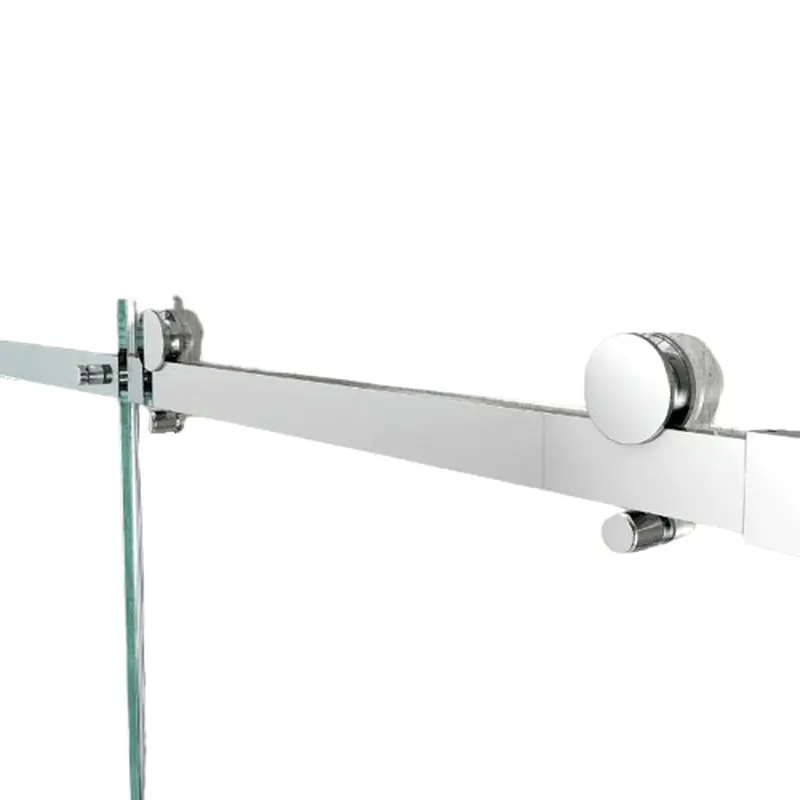 American Standard Passage 57.8 in. W x 72 in. H Sliding Frameless Shower Door in Silver with Clear Glass