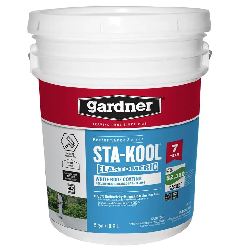 5 Gal. Sta-Kool Elastomeric White Reflective Roof Coating61 / each