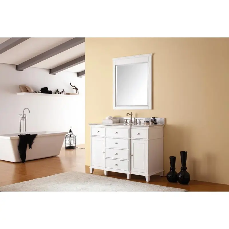 Avanity Windsor 48-in White Bathroom Vanity Cabinet