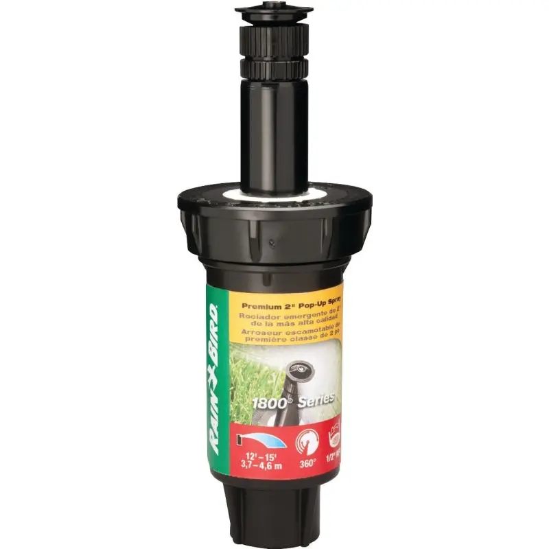 Rain Bird 1802VAN Spray Head Sprinkler, 1/2 in Connection, FNPT, 8 to 15 ft, Plastic