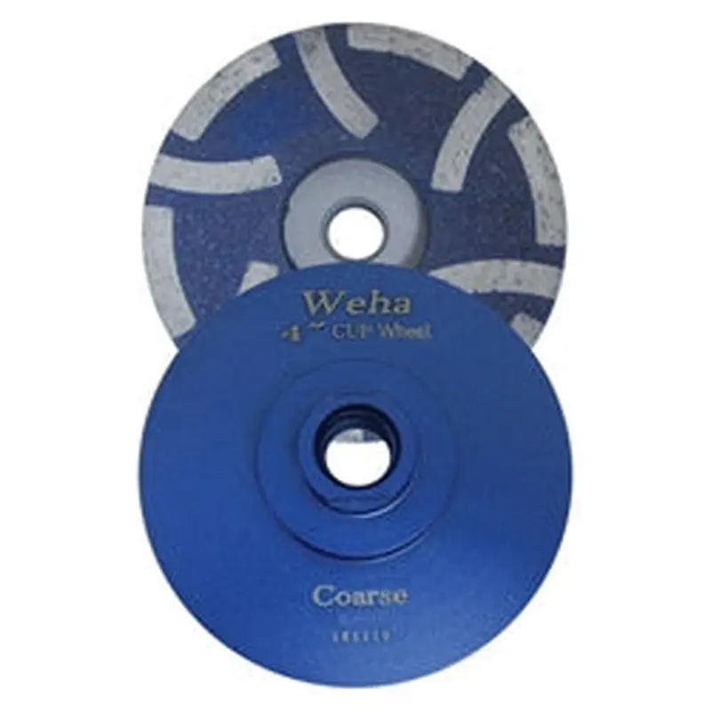 Weha 4 x 5/8-11 Resin Filled CupwheelsCourse