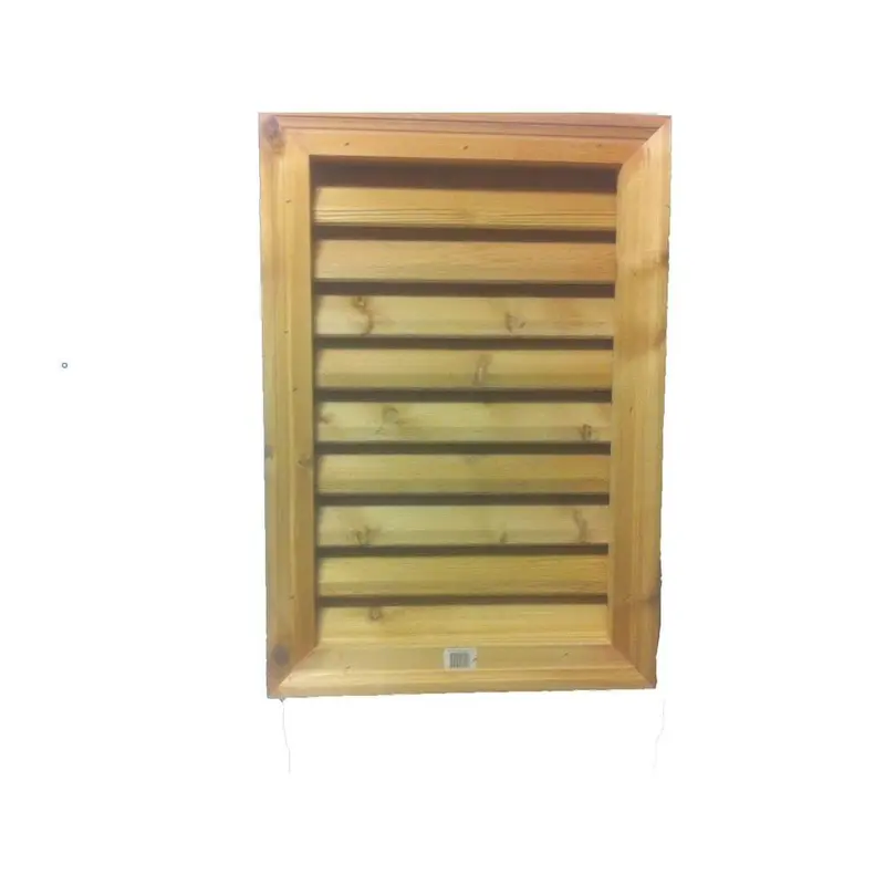 16 in. x 24 in. Rectangular Wood Built-in Screen Gable Louver Vent8 / each