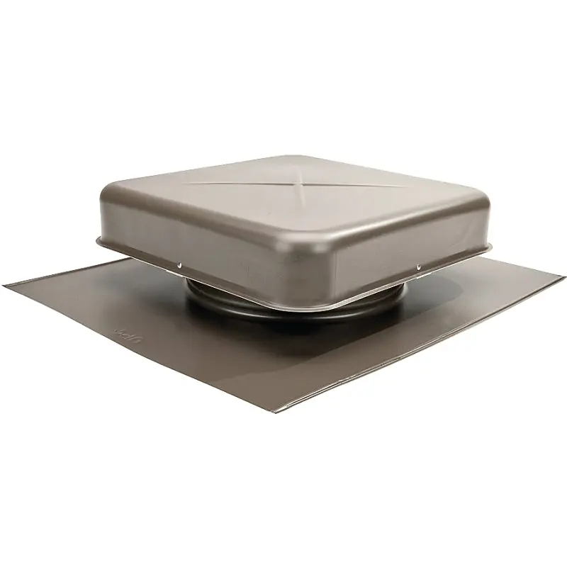 Lomanco LomanCool 600WB Static Roof Vent, 16-5/8 in OAW, 60 sq-in Net Free Ventilating Area, Aluminum, Weathered Bronze