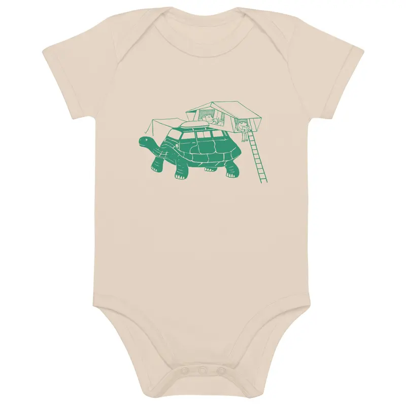 Tin-Top Turtle Organic Cotton Baby Bodysuit3-6m