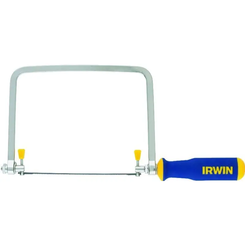 Irwin ProTouch Series 2014400 Coping Saw, 6-1/2 in L Blade, 17 TPI, Steel Blade, Ergonomic Handle