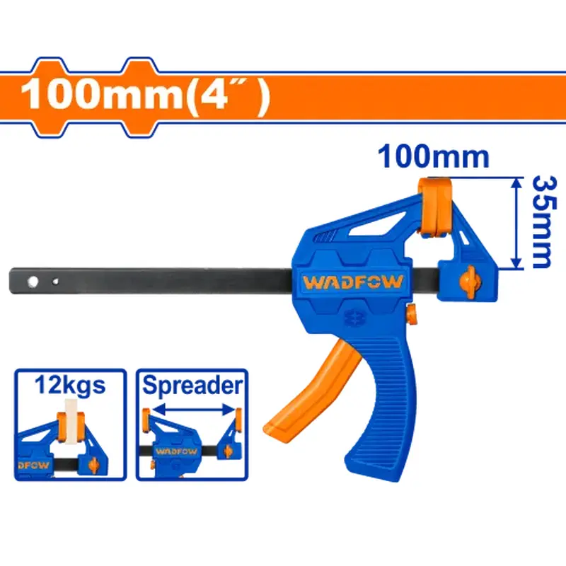 Wadfow Quick Bar Clamp 4" WCP4374