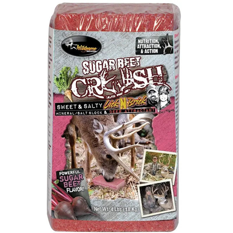 Wildgame INNOVATIONS FG-00015 Sugar Beet Crush Brick, Sugar Beet Flavor, 4 lb