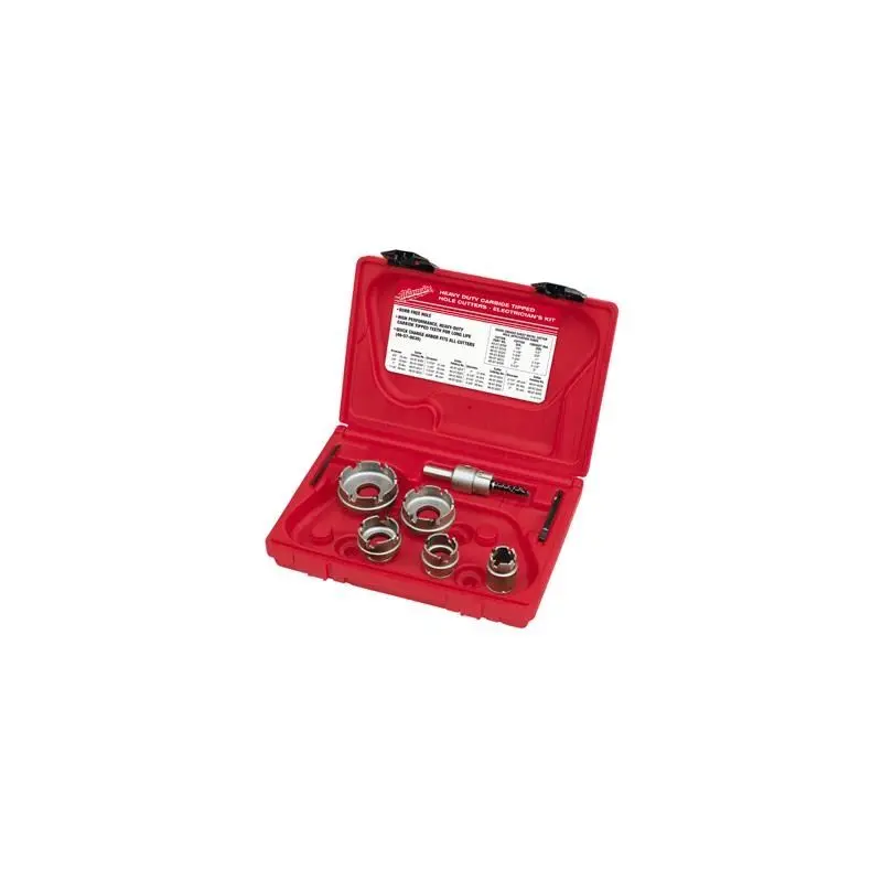 Milwaukee 49-22-8310 7PC Electrician's Sheet Metal Carbide Cutter Kit
