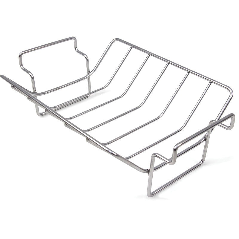 Big Green Egg 117557 Rib and Roast Rack, 4 Capacity, Stainless Steel