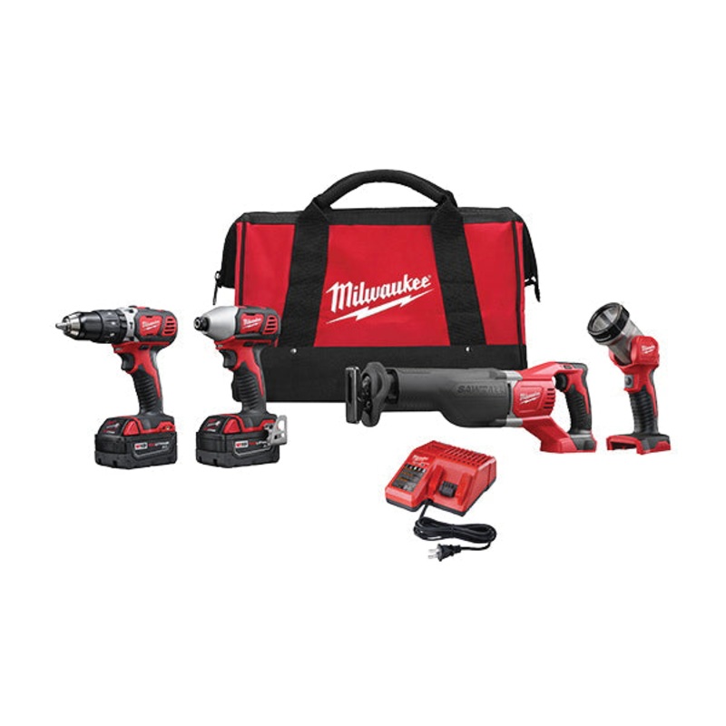 Milwaukee M18 2696-24 Combo Kit, 18 V, 4 -Tool